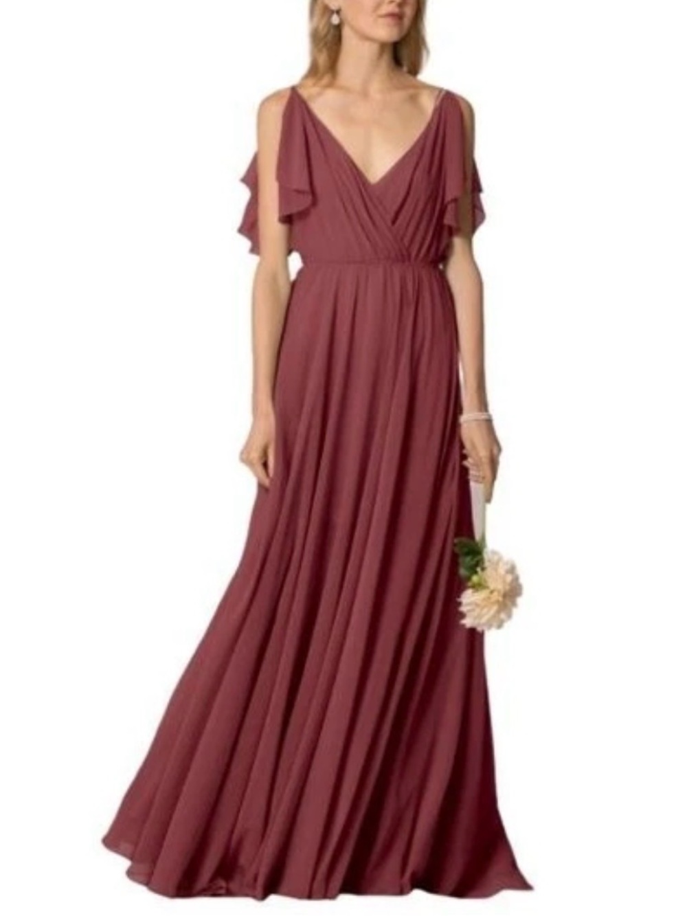 Jenny Yoo Cassie Cinnamon Rose Dress